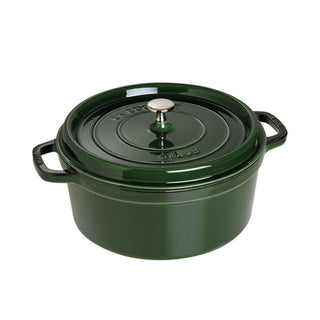 Staub Round Cocotte cast iron pot diam.28 cm Staub Basil green - Buy now on ShopDecor - Discover the best products by STAUB design