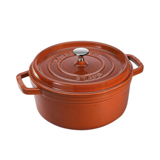 Staub Round Cocotte cast iron pot diam.28 cm Cinnamon - Buy now on ShopDecor - Discover the best products by STAUB design
