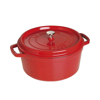 Staub Round Cocotte cast iron pot diam.28 cm Staub Cherry red - Buy now on ShopDecor - Discover the best products by STAUB design