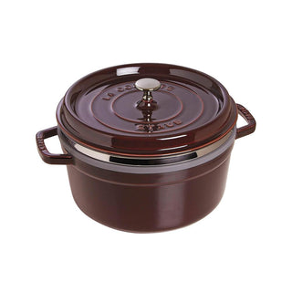 Staub Round Cocotte with Steamer Insert diam.26 cm Staub Grenadine red - Buy now on ShopDecor - Discover the best products by STAUB design