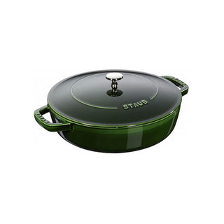 Staub Skillet with Chistera Drop-Structure diam.24 cm Staub Basil green - Buy now on ShopDecor - Discover the best products by STAUB design