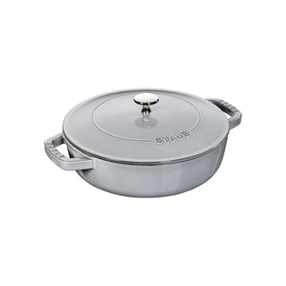 Staub Skillet with Chistera Drop-Structure diam.24 cm Staub Graphite grey - Buy now on ShopDecor - Discover the best products by STAUB design