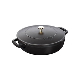 Staub Skillet with Chistera Drop-Structure diam.24 cm Black - Buy now on ShopDecor - Discover the best products by STAUB design