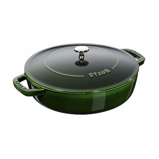 Staub Skillet with Chistera Drop-Structure diam.28 cm Staub Basil green - Buy now on ShopDecor - Discover the best products by STAUB design