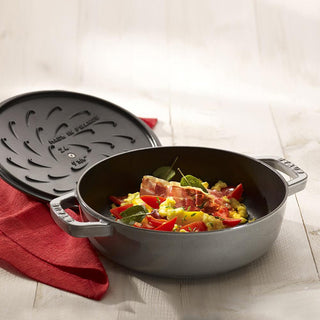 Staub Skillet with Chistera Drop-Structure diam.28 cm - Buy now on ShopDecor - Discover the best products by STAUB design