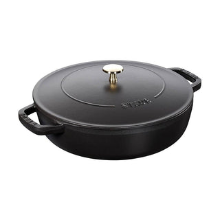 Staub Skillet with Chistera Drop-Structure diam.28 cm Black - Buy now on ShopDecor - Discover the best products by STAUB design