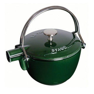 Staub Teapot/Kettle Round cast iron diam.16,5 cm Staub Basil green - Buy now on ShopDecor - Discover the best products by STAUB design