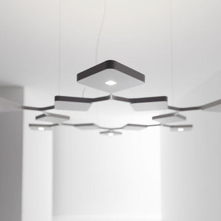 Stilnovo Quad suspension lamp LED bi-emission with 12 modules - Buy now on ShopDecor - Discover the best products by STILNOVO design