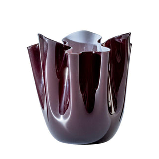 Venini Fazzoletto Bicolore 700.02 vase h. 24 cm. Venini Fazzoletto Ox Blood Red Inside Cipria Pink - Buy now on ShopDecor - Discover the best products by VENINI design