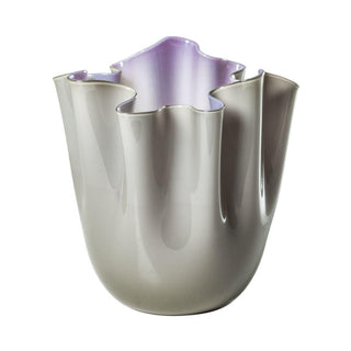 Venini Fazzoletto Bicolore 700.00 vase h. 31 cm. Venini Fazzoletto Grey Inside Indigo - Buy now on ShopDecor - Discover the best products by VENINI design