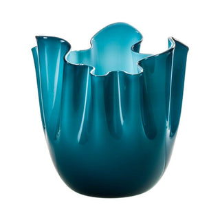Venini Fazzoletto Bicolore 700.00 vase h. 31 cm. Venini Fazzoletto Horizon Inside Aquamarine - Buy now on ShopDecor - Discover the best products by VENINI design