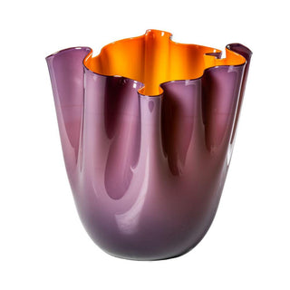 Venini Fazzoletto Bicolore 700.00 vase h. 31 cm. Venini Fazzoletto Indigo Inside Orange - Buy now on ShopDecor - Discover the best products by VENINI design