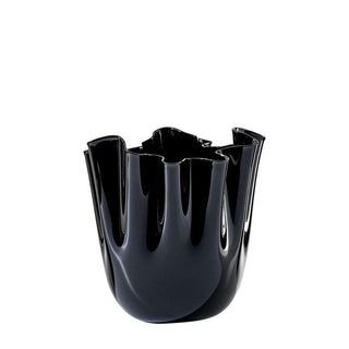 Venini Fazzoletto 700.04 vase h. 13.5 cm. Venini Fazzoletto Black - Buy now on ShopDecor - Discover the best products by VENINI design