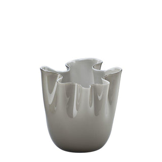 Venini Fazzoletto 700.04 vase h. 13.5 cm. Venini Fazzoletto Grey - Buy now on ShopDecor - Discover the best products by VENINI design