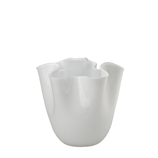 Venini Fazzoletto 700.04 vase h. 13.5 cm. Venini Fazzoletto Milk White - Buy now on ShopDecor - Discover the best products by VENINI design