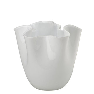 Venini Fazzoletto 700.02 vase h. 24 cm. Venini Fazzoletto Milk White - Buy now on ShopDecor - Discover the best products by VENINI design