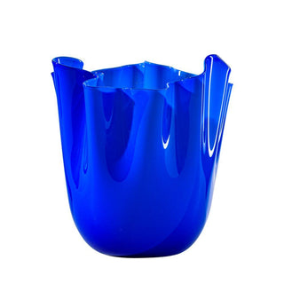 Venini Fazzoletto 700.02 vase h. 24 cm. Venini Fazzoletto Sapphire - Buy now on ShopDecor - Discover the best products by VENINI design