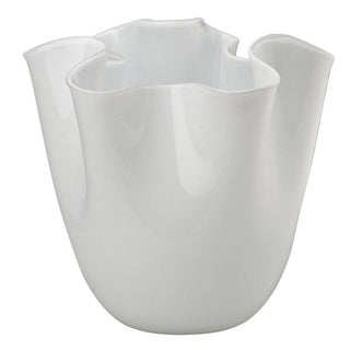 Venini Fazzoletto 700.00 vase h. 31 cm. Venini Fazzoletto Milk White - Buy now on ShopDecor - Discover the best products by VENINI design