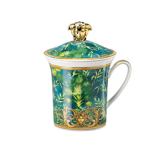 Versace meets Rosenthal 30 Years Mug Collection Jungle mug with lid - Buy now on ShopDecor - Discover the best products by VERSACE HOME design