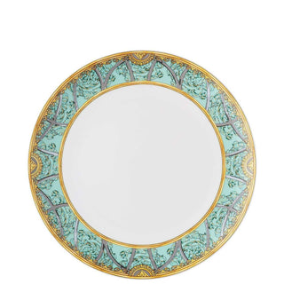 Versace meets Rosenthal La scala del Palazzo Plate diam. 28 cm. green - Buy now on ShopDecor - Discover the best products by VERSACE HOME design
