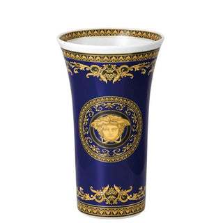 Versace meets Rosenthal Medusa Blue Vase H. 26 cm. - Buy now on ShopDecor - Discover the best products by VERSACE HOME design