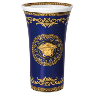 Versace meets Rosenthal Medusa Blue Vase H. 34 cm. - Buy now on ShopDecor - Discover the best products by VERSACE HOME design