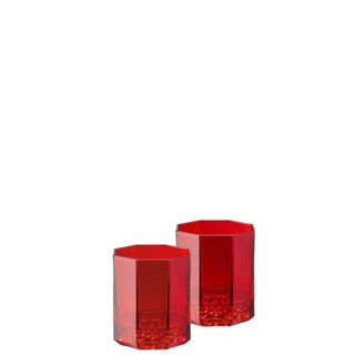 Versace meets Rosenthal Medusa Lumière Rhapsody Set 2 whisky glass Versace Transparent red - Buy now on ShopDecor - Discover the best products by VERSACE HOME design