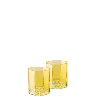 Versace meets Rosenthal Medusa Lumière Rhapsody Set 2 whisky glass Versace Transparent amber - Buy now on ShopDecor - Discover the best products by VERSACE HOME design