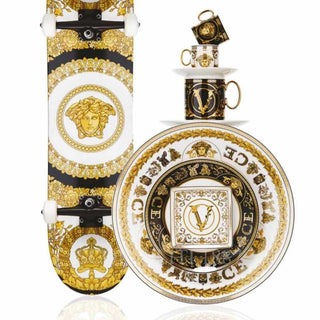Versace meets Rosenthal Virtus Gala Black plate diam. 17 cm - Buy now on ShopDecor - Discover the best products by VERSACE HOME design