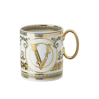 Versace meets Rosenthal Virtus Gala White mug with handle - Buy now on ShopDecor - Discover the best products by VERSACE HOME design