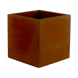 Vondom Cubo vase 60x60 h. 60 cm by Studio Vondom Vondom Bronze - Buy now on ShopDecor - Discover the best products by VONDOM design