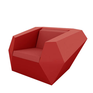 Vondom Faz armchair polyethylene by Ramón Esteve Vondom Red - Buy now on ShopDecor - Discover the best products by VONDOM design