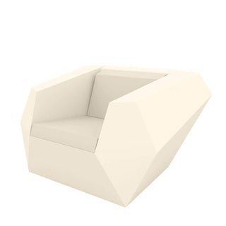Vondom Faz armchair polyethylene by Ramón Esteve Vondom Ecru - Buy now on ShopDecor - Discover the best products by VONDOM design