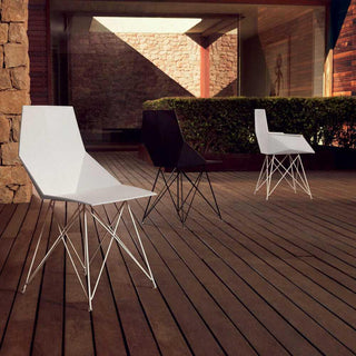 Vondom Faz chair painted metal legs by Ramón Esteve - Buy now on ShopDecor - Discover the best products by VONDOM design