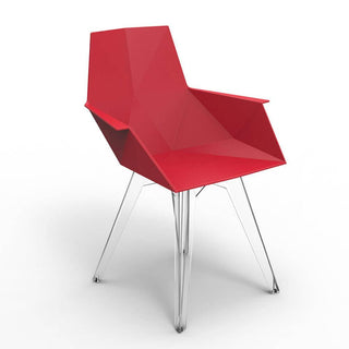 Vondom Faz small armchair polyethylene by Ramón Esteve Vondom Red - Buy now on ShopDecor - Discover the best products by VONDOM design