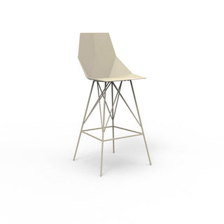 Vondom Faz stool h. seat 75 cm by Ramón Esteve Vondom Ecru - Buy now on ShopDecor - Discover the best products by VONDOM design