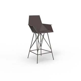 Vondom Faz stool with armrests h. seat 66 cm. by Ramón Esteve Vondom Bronze - Buy now on ShopDecor - Discover the best products by VONDOM design
