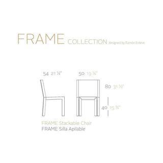 Vondom Frame chair white polyethylene by Ramón Esteve - Buy now on ShopDecor - Discover the best products by VONDOM design
