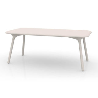 Vondom Sloo rectangular table 180x90 cm by Karim Rashid Vondom Ecru - Buy now on ShopDecor - Discover the best products by VONDOM design
