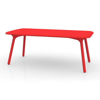 Vondom Sloo rectangular table 180x90 cm by Karim Rashid Vondom Red - Buy now on ShopDecor - Discover the best products by VONDOM design