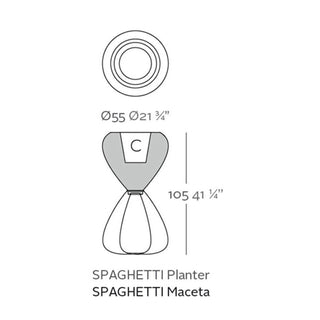 Vondom Spaghetti vase polyethylene by Karim Rashid - Buy now on ShopDecor - Discover the best products by VONDOM design