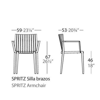 Vondom Spritz armchair polyethylene by Archirivolto - Buy now on ShopDecor - Discover the best products by VONDOM design