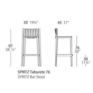 Vondom Spritz stool h. seat 76 cm. by Archirivolto - Buy now on ShopDecor - Discover the best products by VONDOM design