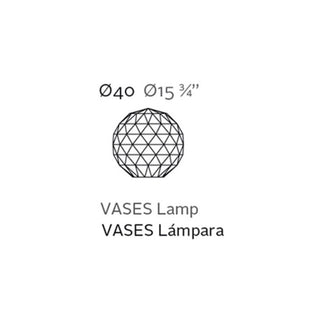 Vondom Vases floor lamp diam.40 cm LED bright white - Buy now on ShopDecor - Discover the best products by VONDOM design