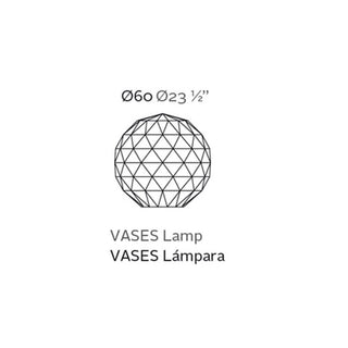 Vondom Vases floor lamp diam.60 cm LED bright white - Buy now on ShopDecor - Discover the best products by VONDOM design