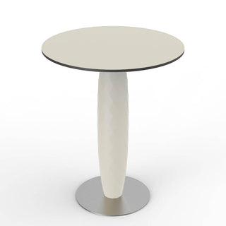 Vondom Vases table with stainless steel base and round top HPL diam.60 cm Vondom White - Buy now on ShopDecor - Discover the best products by VONDOM design