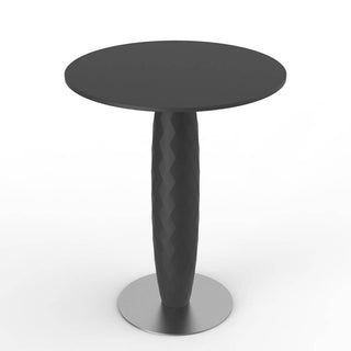 Vondom Vases table with stainless steel base and round top HPL diam.60 cm Vondom Black - Buy now on ShopDecor - Discover the best products by VONDOM design
