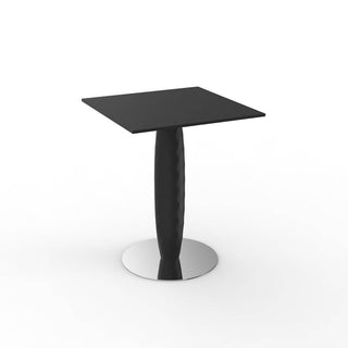 Vondom Vases table with stainless steel base and square top HPL 70x 70 cm Vondom Black - Buy now on ShopDecor - Discover the best products by VONDOM design