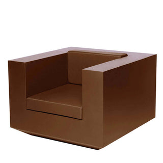 Vondom Vela armchair polyethylene by Ramón Esteve Vondom Bronze - Buy now on ShopDecor - Discover the best products by VONDOM design