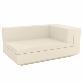 Vondom Vela sofa left chaiselongue by Ramón Esteve Vondom Ecru - Buy now on ShopDecor - Discover the best products by VONDOM design